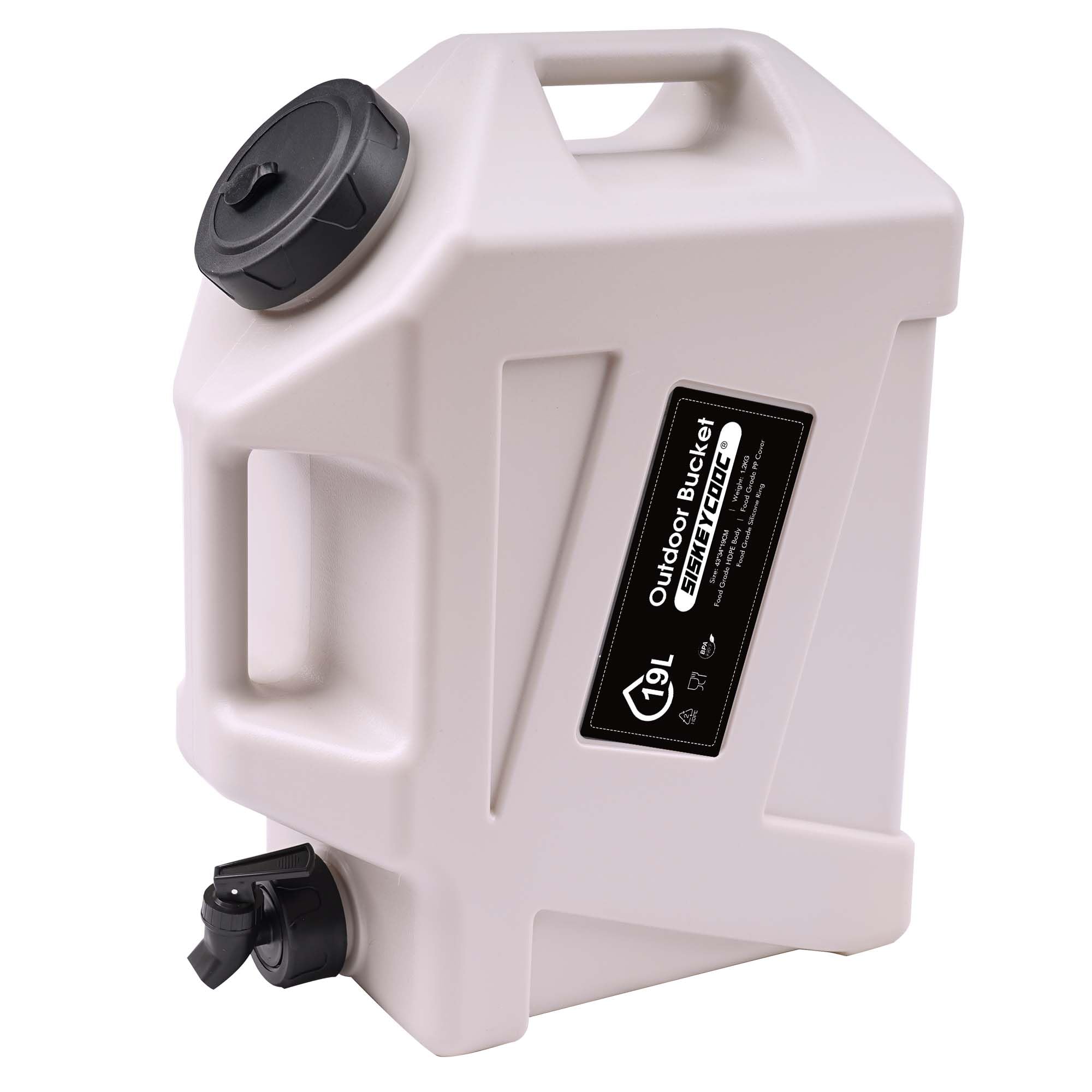 Amazon.co.jp: SISKEYCOOC ウォータータンク 19L ポリタンクタイプ
